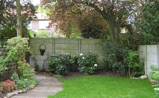 bare garden wall